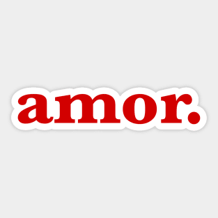 amor red word Sticker